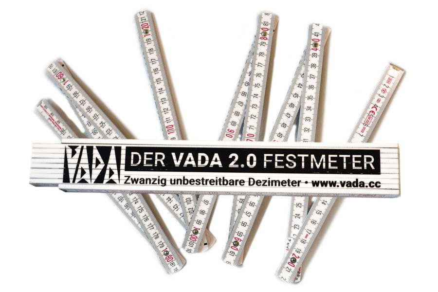 Zollstock mit Aufdruck